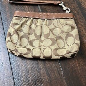 Coach Monogram Coin Wrislet